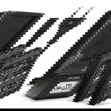 2x Batterij voor Olympus Pen E-PL7, OM-D E-M10 Mark II, Olympus Stylus 1, Pen E-PL6, E-450, E‑P3 1000mAh + Oplader van CELLONIC