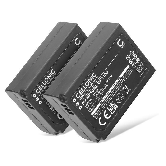 2x Samsung NX300M Accu Batterij 700mAh van CELLONIC