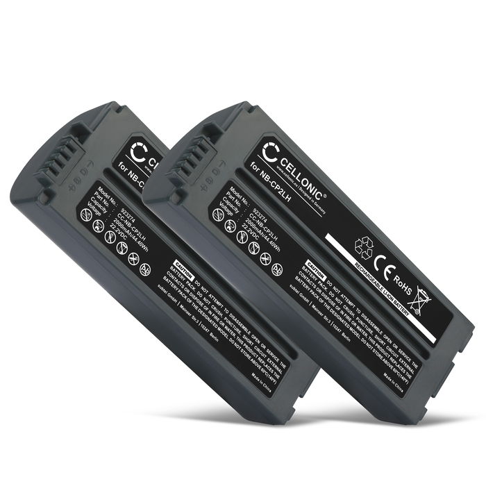 2x Canon NB-CP2L Accu Batterij