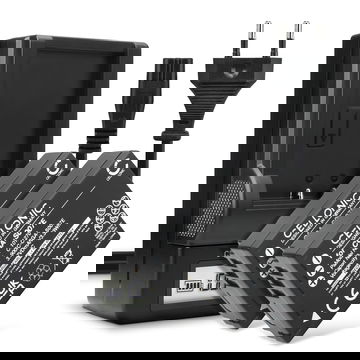 2x Accu voor Panasonic Lumix DMC-TZ5 DMC-TZ5 DMC-TZ3 DMC-TZ1 DMC-TZ4 DMC-TZ2 camera - CGA-S007 CGR-S007 DMW-BCD10 900mAh + Oplader DA-A46A DE-A25B DE-A26A DE-A45 Vervangende batterij fototoeste, oplader, oplaadkabel