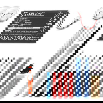 Batterij compatibel met Apple iPod 4. Generation Photo - A1059 A1099 - 616-0183 900mAh + Schroevendraaier-set vervangende accu reservebatterij extra energie