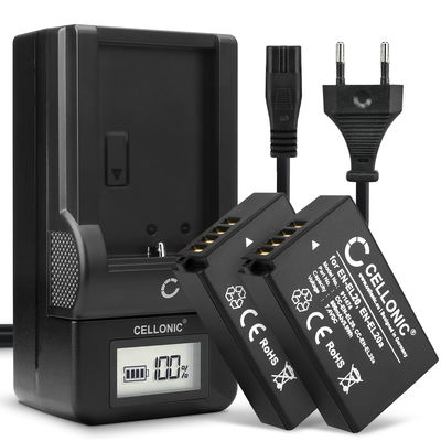 2x EN-EL20 accu met MH-27 / MH-29 oplader voor Nikon Coolpix P1000 P950, 1 J1 J2 J3, S1 camera - 800mAh Oplader met display + batterij