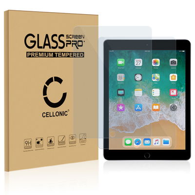 2x Screenprotector compatibel met Apple iPad Air 2 / iPad Pro 9.7" / iPad 5 / iPad 6 tablet beeldscherm (2.5D, 9H, 0,33mm, Full Glue)