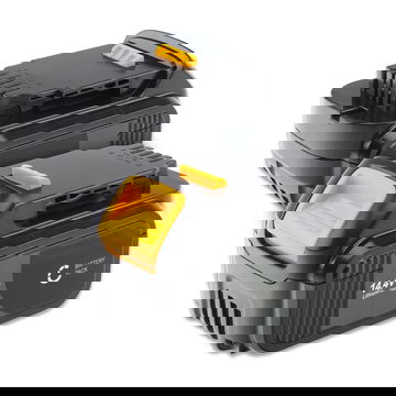 2x Batterij compatibel met Dewalt DCR020, DCR027, DCV82, DCR017,DCD730, DCR019 - DCB142,DCB141, DCB140 4Ah vervangende accu reservebatterij extra energie