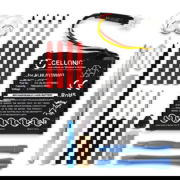 GPS vervangende Batterij compatibel met TomTom Start 20 / Start 25 Navigatie - 700mAh 3.6V - 3.7V vervangaccu & + Schroevendraaier-set batterij toolkit gereedschapset