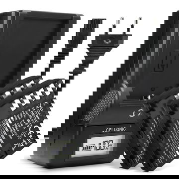 2x Accu voor Panasonic GH5 Lumix DC-GH5 DC-GH5s Lumix DMC-GH4 GH4 GH4r GH4h GH3 DMC-GH3h GH3a G9 DC-G9 camera - DMW-BLF19E 1600mAh + Oplader DMW-BTC10 Vervangende batterij fototoeste, oplader, oplaadkabel