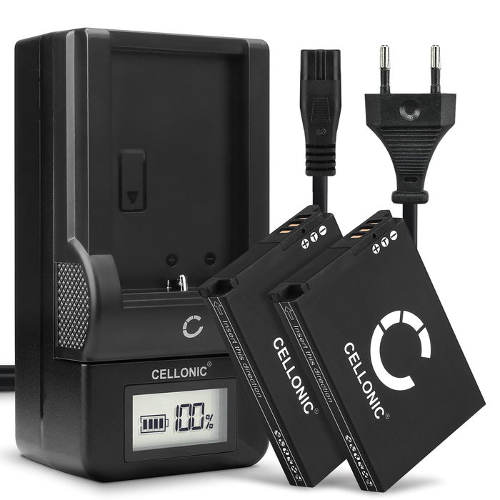 2x Samsung WB250F Accu Batterij + Oplader 1050mAh van CELLONIC