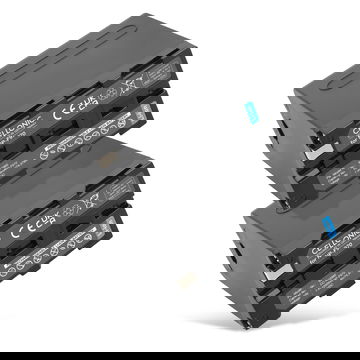 2x Batterij voor Sony HXR NX 100, NEX FS700R, FS700RH, HVR-Z1 HVR-V1 10050mAh USB-Out 2.4A van CELLONIC