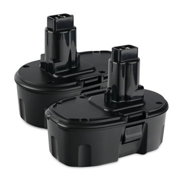 2x Batterij compatibel met Dewalt DC390, DC925, DC385, DW936, DW97, DC020, DC212 - DC9096, DE9039, DE9095, DE9096, DE9098, DE9503 3Ah vervangende accu reservebatterij extra energie