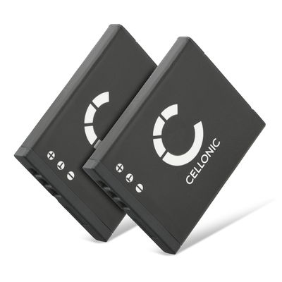 2x Batterij voor Olympus VG-120 D-710 X-940 FE-4040 FE-4020 FE-5040 VG-130 VG-140 VG-110 VG-150 LI-70B Accu (500mAh, 3.7V) van CELLONIC