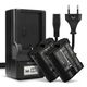 2x Accu voor Nikon 1 V1; D850; D7500; D750; Z6 II; D500; D7000 EN-EL15b EN-EL15a (2000mAh) + Oplader
