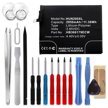 CELLONIC Phone Battery Replacement for Huawei Nova 2 / Nova 2 Dual SIM + 17-Tool Phone Repair Kit - HB366179ECW 2950mAh