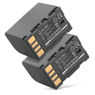 2x BN-VF808 BN-VF815 BN-VF823 accu voor JVC GY-HM100 GS-TD1 GZ-MG120 -MG130 -MG275 -MG330 -MG340 -MG465 -MG530 GZ-HD7 GZ-MS95 - 2250mAh vervangende accu voor camera