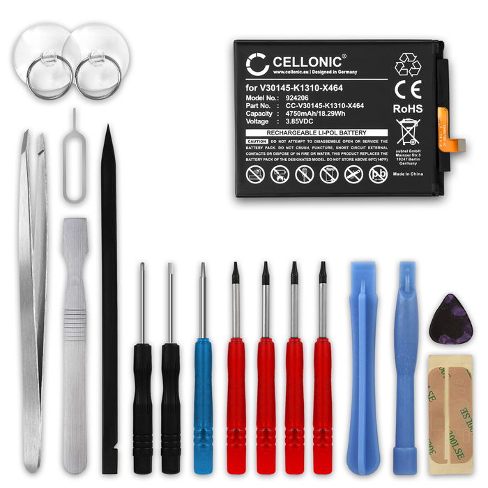 CELLONIC Phone Battery Replacement for Gigaset GS270 + 17-Tool Phone Repair Kit - V30145-K1310-X464 4750mAh