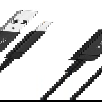 USB Kabel compatibel met Samsung Galaxy  S23, S22,S21, S20, S20 FE, S10, S9, Plus, Ultra / Note 20, 10 / A71, A52, A51, A21s, A12 - 1m Oplaadkabel Datakabel 3A Nylon smartphone zwart