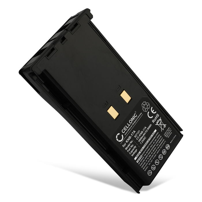 Batterij voor Kenwood TK-290 FuG 11b, TK-380, TK-190, TK-180, KNB-16A, KNB-17A, KNB-21N 1800mAh NiMH van CELLONIC