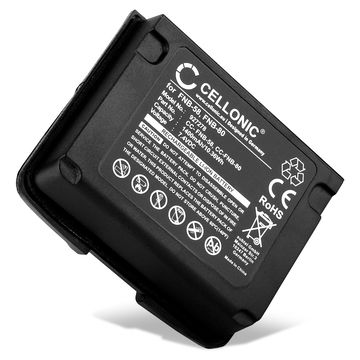 Batterij compatibel met Yaesu VX-6, VX-7R, VX-6E, VX-6R, VX-5, VX-5R - FNB-58, FNB-58Li, FNB-80, FNB-80Li 1400mAh vervangende accu reservebatterij extra energie