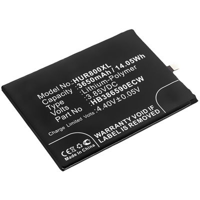 HB386590ECW Battery for Huawei Honor 8x Smartphone / Phone Battery Replacement - 3650mAh