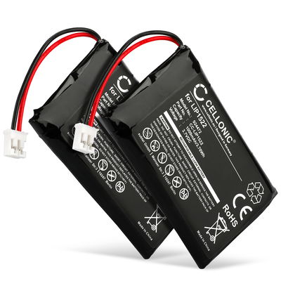 2x Batterij compatibel met Dualshock PS4 Controller - LIP1522 1000mAh vervangende accu reservebatterij extra energie