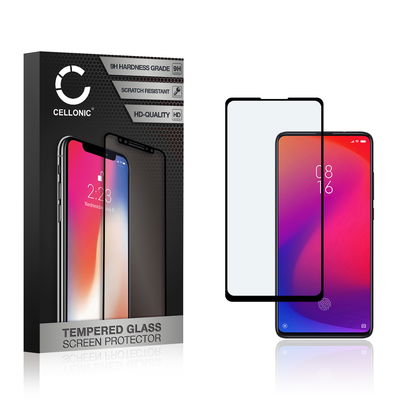 Vervangende screenprotector compatibel met Xiaomi Mi 9T / Mi 9T Pro smartphone (3D Case-friendly, 9H, 0,33mm, Full Glue)