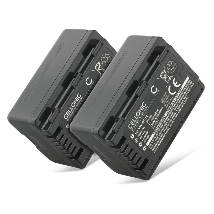 2x Panasonic HDC-SD80 Accu Batterij