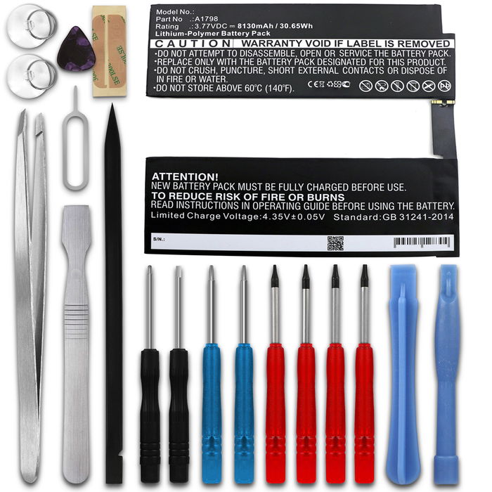 Apple iPad Pro 10,5" - A1701 Accu Batterij + Schroevendraaier-set 8130mAh van subtel