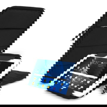 CELLONIC Tablet Hoes 10.1 inch – Beschermende tablet etui met anti-shock bubble voering, waterafstotend | Sleeve met ritssluiting, nylon pouch zwart