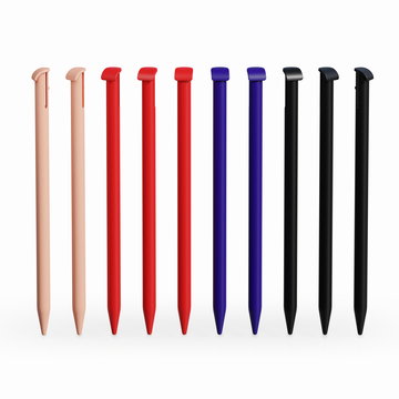 Set: 10 x stylus pen - snel reagerende reserve pen, compatibel met Nintendo 2DS penhouder - vervangende aanraak stift, Pointer voor touchscreen - tekenstift - Aanraakscherm point