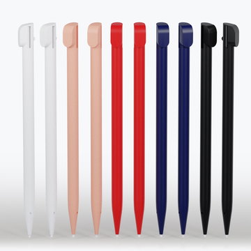 Set: 10 x stylus pen - snel reagerende reserve pen, compatibel met Nintendo 2DS penhouder - vervangende aanraak stift, Pointer voor touchscreen - tekenstift - Aanraakscherm point