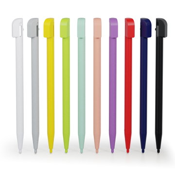 Set: 10 x stylus pen - snel reagerende reserve pen, compatibel met Nintendo 2DS penhouder - vervangende aanraak stift, Pointer voor touchscreen - tekenstift - Aanraakscherm point