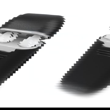 Siliconen, zwarte etui compatibel met Apple AirPods AirPods 2 beschermhoes - Siliconen Protector Case - Zwarte beschermhoes - Bluetooth earbudcase Oordopjes Bescherming