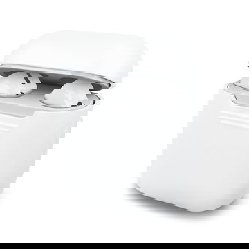 Siliconen, zwarte etui compatibel met Apple AirPods AirPods 2 beschermhoes - Siliconen Protector Case - Zwarte beschermhoes - Bluetooth earbudcase Oordopjes Bescherming
