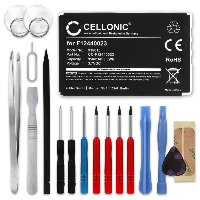 Logitech Harmony 900 Remote Accu Batterij + Schroevendraaier-set 950mAh van CELLONIC