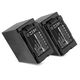 2x Accu VW-VBD29, VW-VBD58 7800mAh