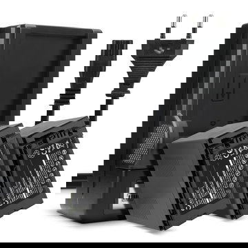 2x Battery VW-VBD58 VW-VBD29 + Charger for Panasonic HC-X1 HC-X1000 HC-MDH3 from CELLONIC