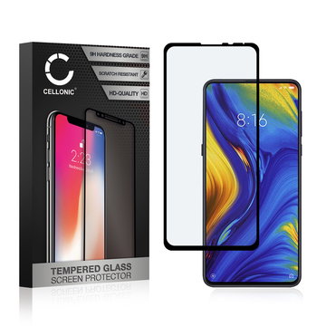 Vervangende screenprotector compatibel met Xiaomi Mi Mix 3 smartphone (3D Case-friendly, 9H, 0,33mm, Full Glue)