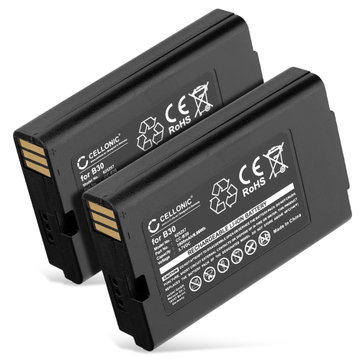 2x Batterij compatibel met Vectron Mobilepro, Mobilepro 2, Mobilepro II - 6801570551, B30 1800mAh vervangende accu reservebatterij extra energie