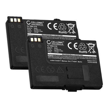 2x Accu voor Siemens Gigaset SL55, SL2, SL560, SL550, MC60, C55, M55, S55, A55 EBA-510 (850mAh, 3.7V) van CELLONIC