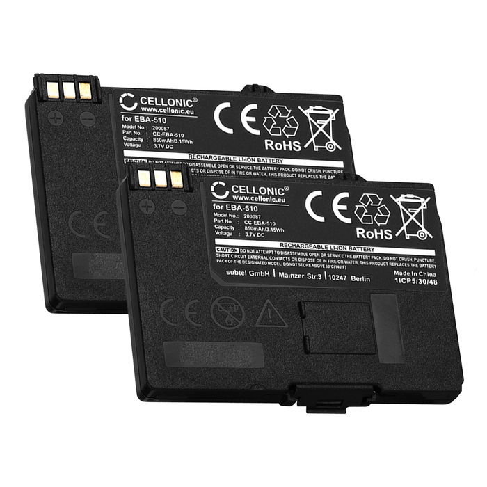 2x Siemens Gigaset SL56 Accu Batterij 850mAh van CELLONIC