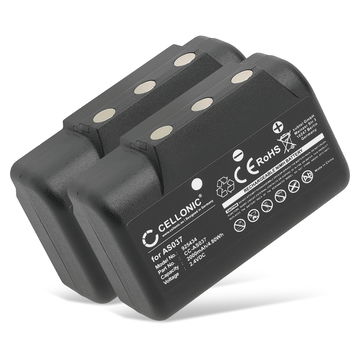 2x Accu voor IMET BE5000, I060-AS037, M550S Wave L, Wave S AS037 (2000mAh, 2.4V) van CELLONIC