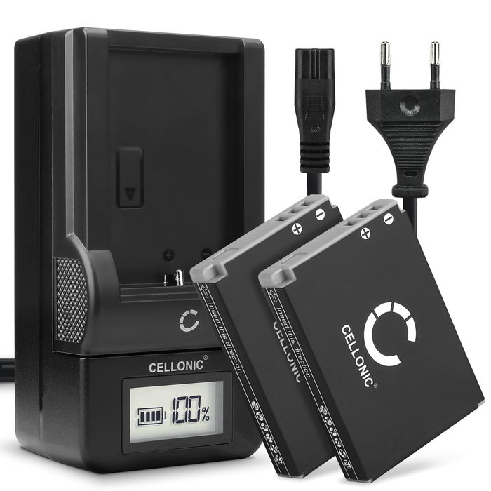 2x Canon Digital IXUS 960 IS Accu Batterij + Oplader 1120mAh van CELLONIC