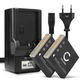 2x Accu SLB-0737 SLB-0837 700mAh + Oplader