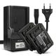 2x Accu voor Sony A7S III; Alpha 1, 7 IV, 6700, 7C, 7C II, 7R V, 7S III (2040mAh) + Oplader