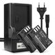2x Accu D-Li90 1250mAh + Oplader