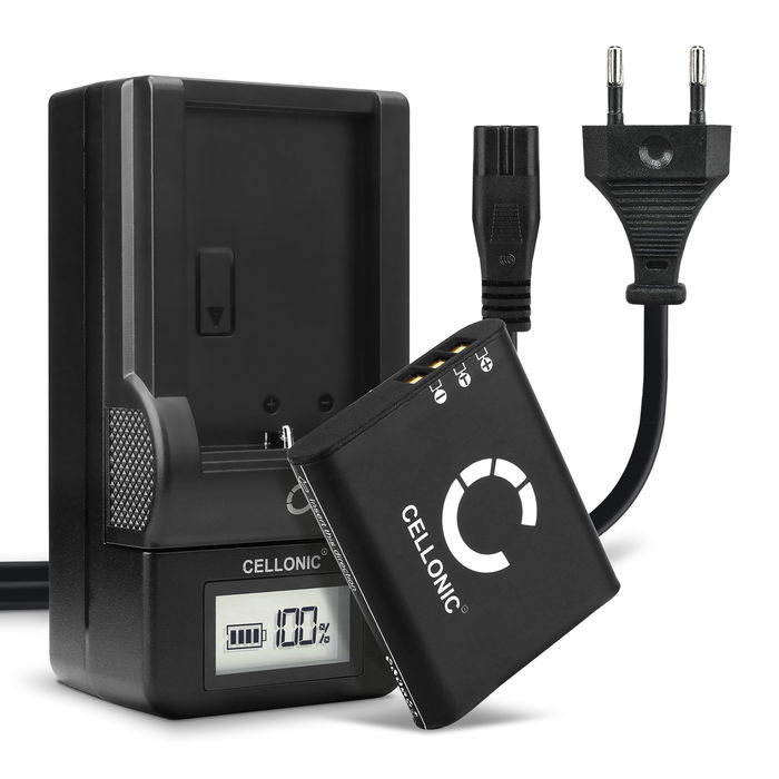 2x Ricoh DB-110 Accu Batterij + Oplader 1100mAh van CELLONIC