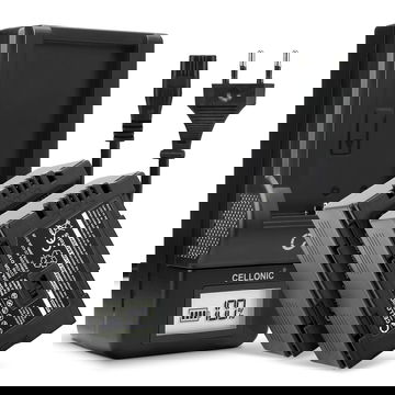 2x Accu voor Panasonic AG-DVX100 NV-GS11 NV-DS60 NV-GS1 NV-DS27 NV-DS29 NV-MX500 NV-DA1 NV-DS15 camera - CGA-D54 CGR-D120 -D220 2200mAh + Oplader Vervangende batterij fototoeste, oplader, oplaadkabel