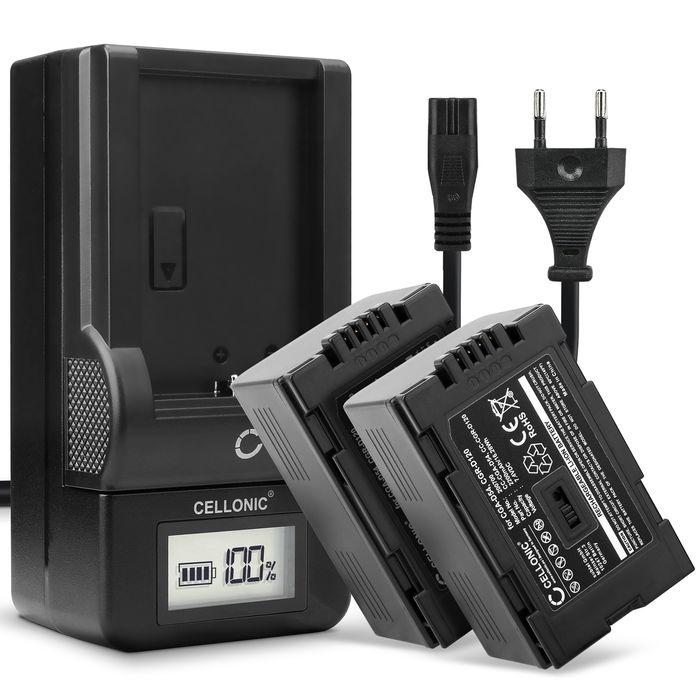 2x Camera accu voor Panasonic NV-DS60 Accu 2200mAh + Oplader