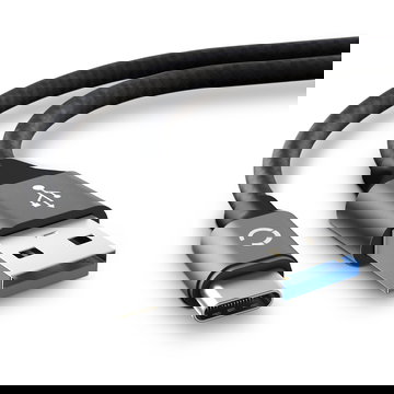 USB Kabel voor Sony WF-1000XM3 WF-SP900 WH-1000xM3 WH-CH510 WI-310 WI-C200 WI-C310 XEA20 - 2m Oplaadkabel 3A Laad Snoer Nylon Datakabel grijs