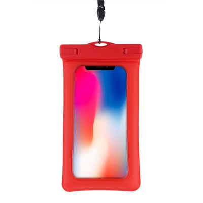 Waterdichte tas voor Smartphone, GPS, MP3-Player (3" - 5,5") Tasje Zakje Hoesje rood