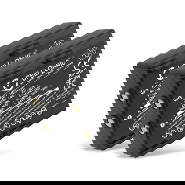 2x HE520, HT-02, FBH900, 68300530 batterij voor Hetronic Nova, Ergo, FBH300 afstandsbediening - 600mAh vervangende accu reserve batterij